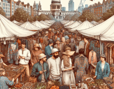 Descubre la experiencia de turismo de compras en el animado mercado Canopy Market de Londres