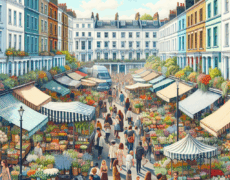 Descubre la experiencia única de ir de compras en el mercado de flores de Columbia Road en Londres