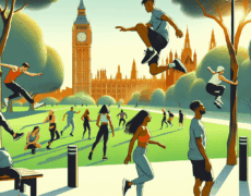 Descubre el emocionante turismo de aventura: probando el parkour en uno de los parques de Londres
